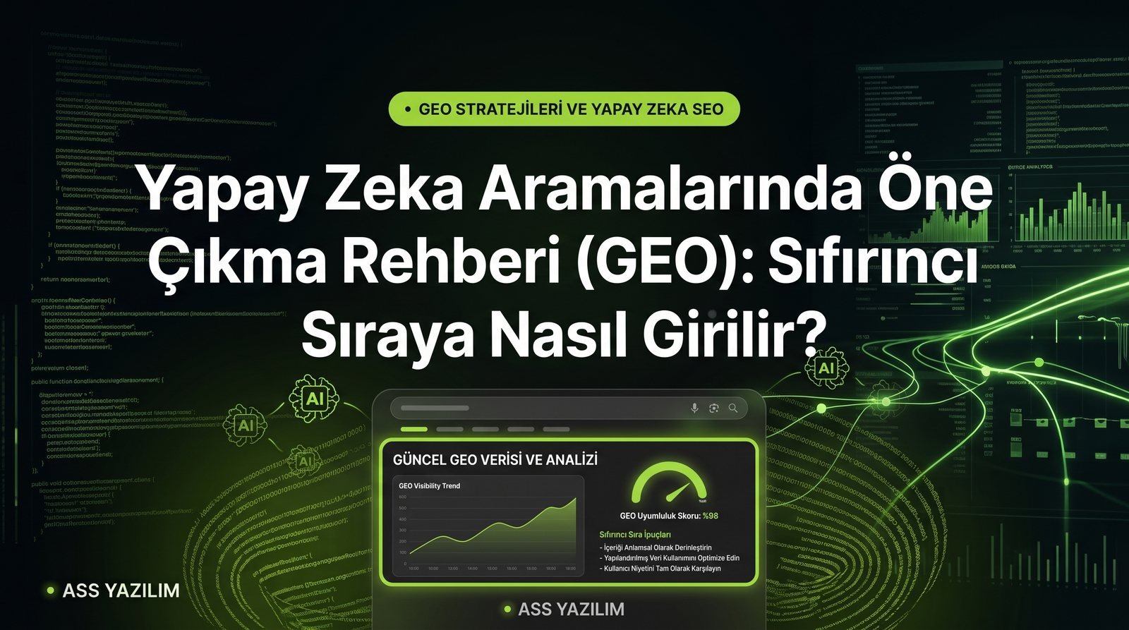 Yapay Zeka Aramalarında Öne Çıkma Rehberi (GEO): Sıfırıncı Sıraya Nasıl Girilir?
