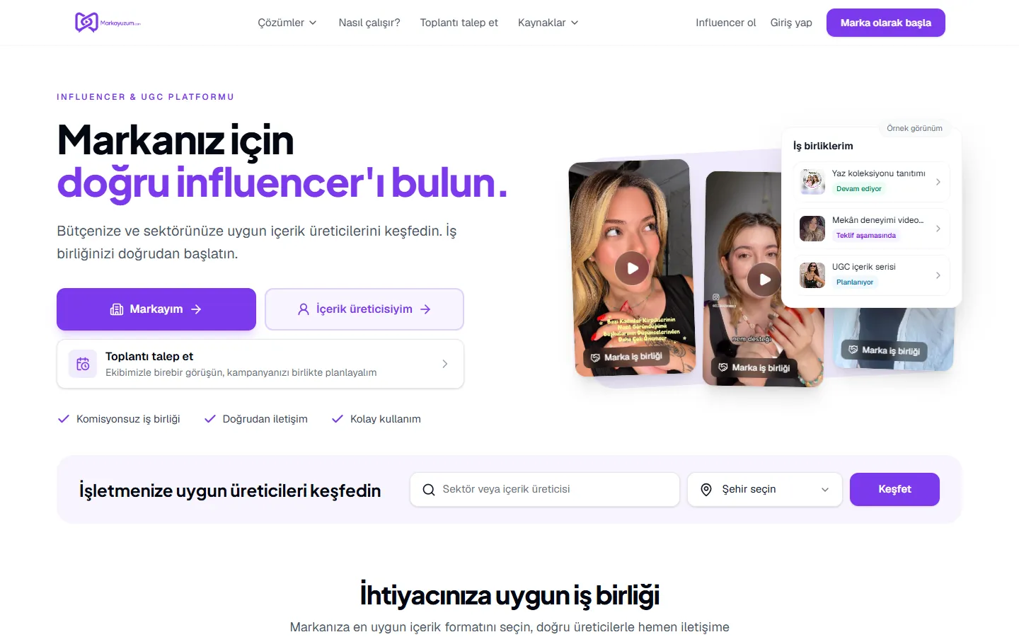 Marka Yüzüm — Ana sayfa