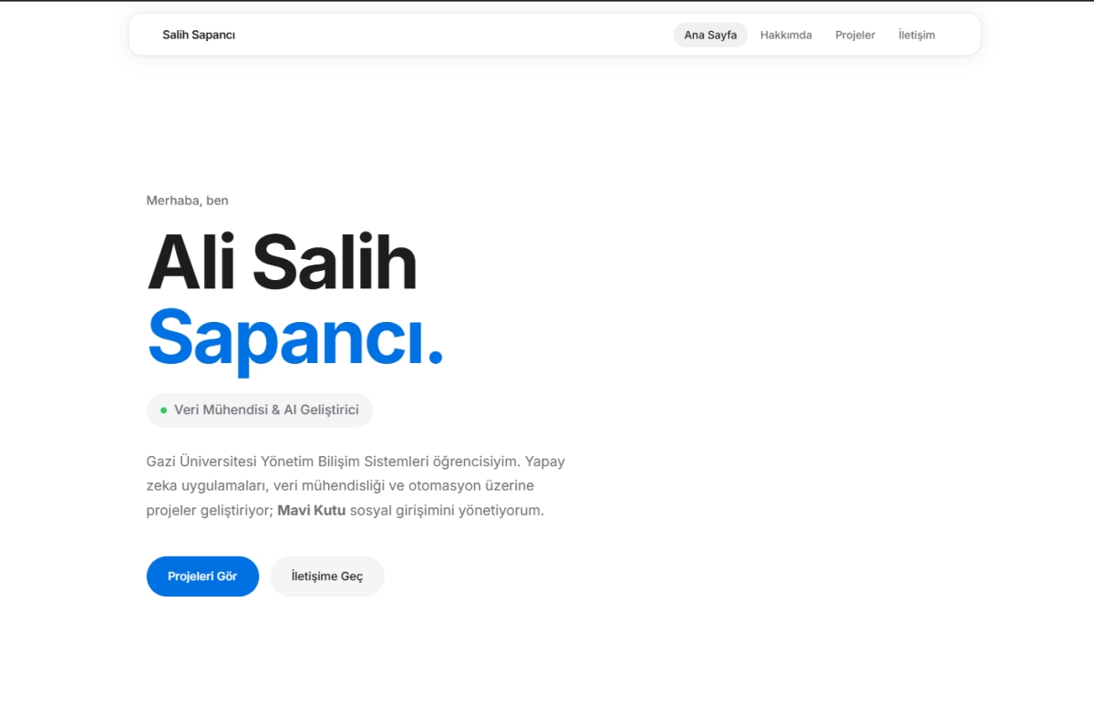 AliSalihSapanci.com