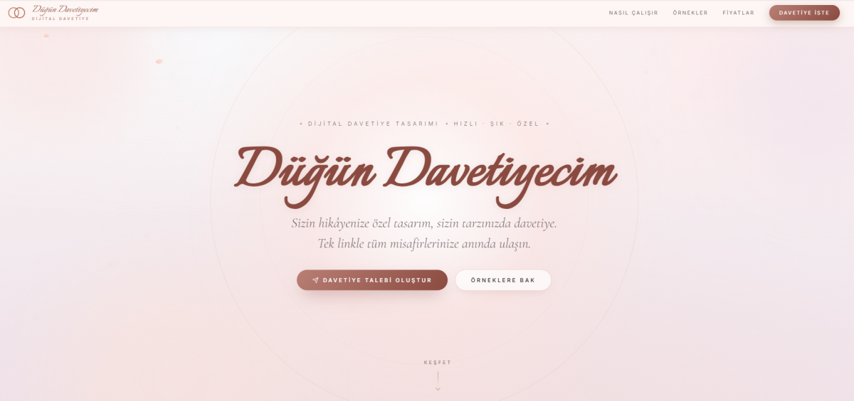 Dijital Davetiye Sistemi