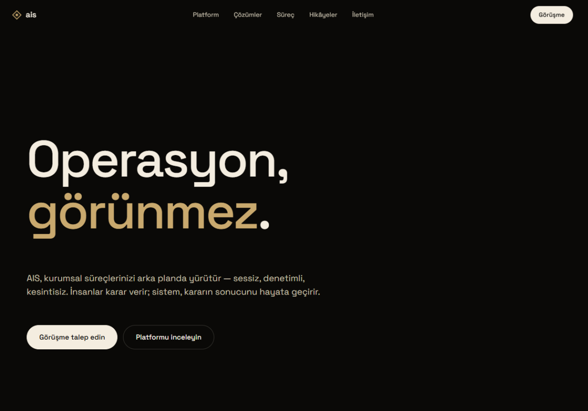 Ais Otomasyon Websitesi